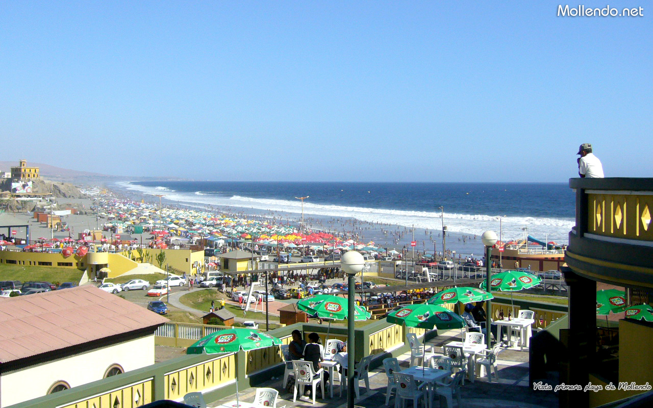 Vista de la playa de Mollendo